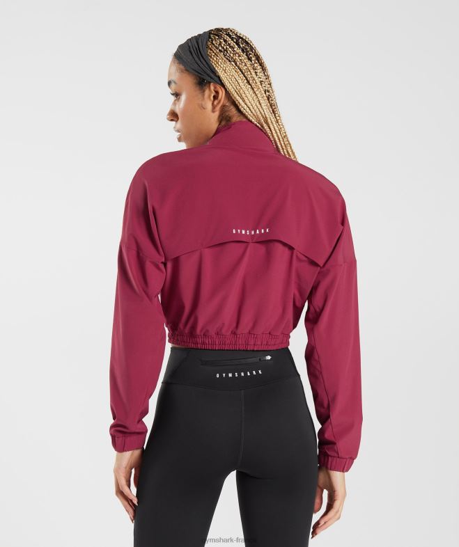 Gymshark coupe-vent de sport rose cassis femmes 6HF28381