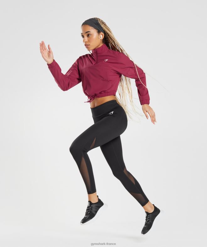 Gymshark coupe-vent de sport rose cassis femmes 6HF28381