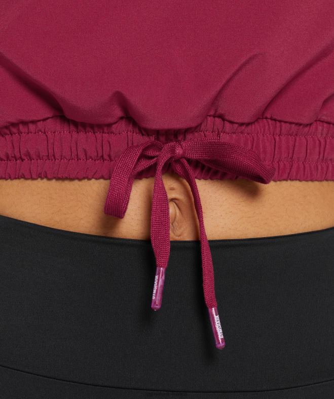 Gymshark coupe-vent de sport rose cassis femmes 6HF28381