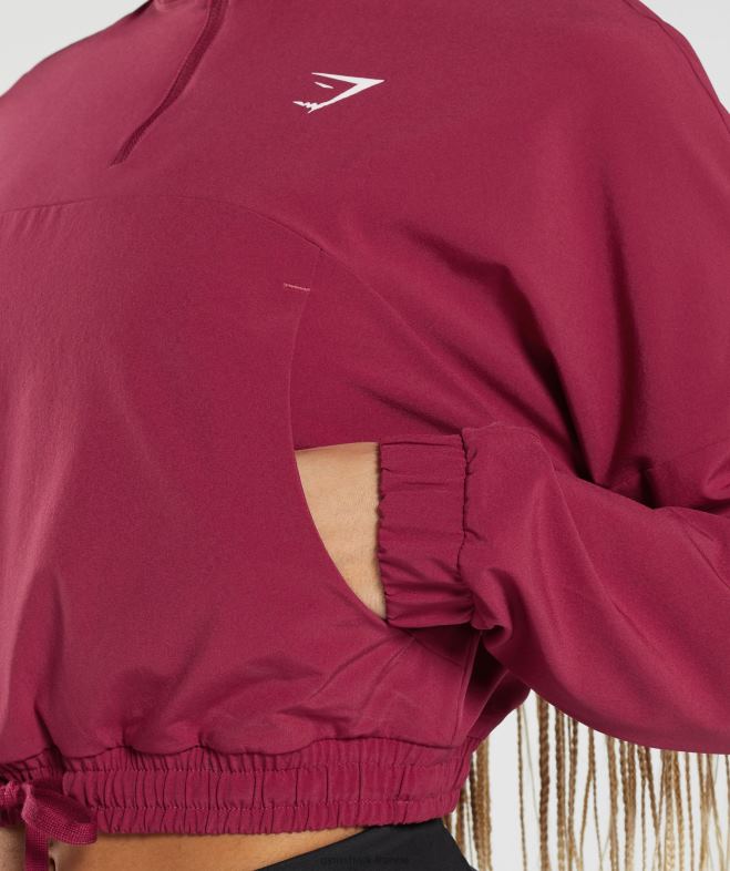 Gymshark coupe-vent de sport rose cassis femmes 6HF28381