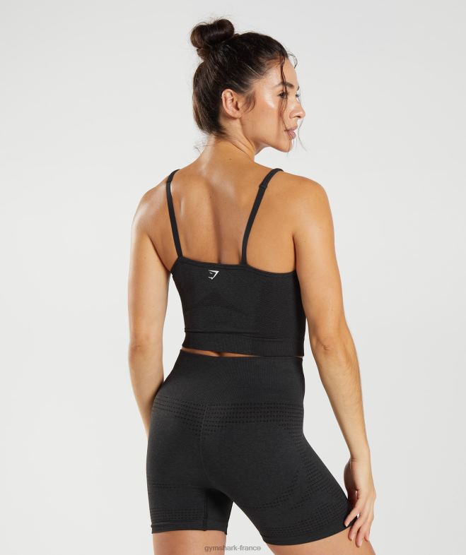 Gymshark débardeur midi vital sans couture 20 marne noire femmes 6HF28419