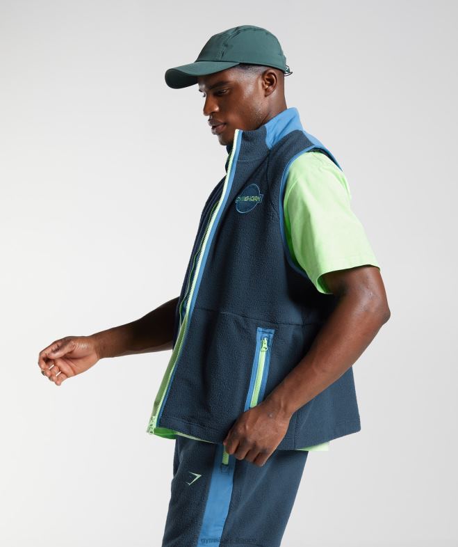 Gymshark gilet vibes bleu marine/bleu lac Hommes 6HF28864