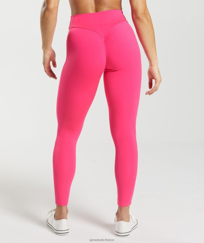 Gymshark gs power legging original fuchsia brillant femmes 6HF28256