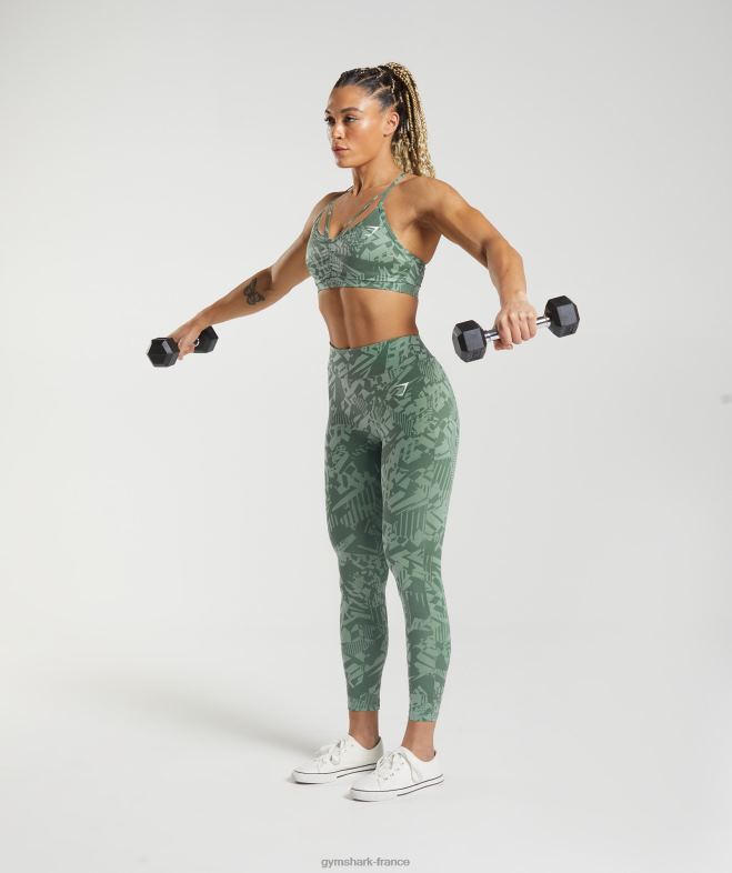 Gymshark gs power legging original vert saule/vert sauge du désert femmes 6HF28310