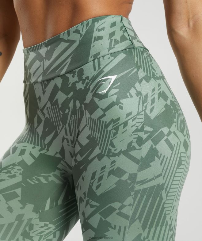 Gymshark gs power legging original vert saule/vert sauge du désert femmes 6HF28310