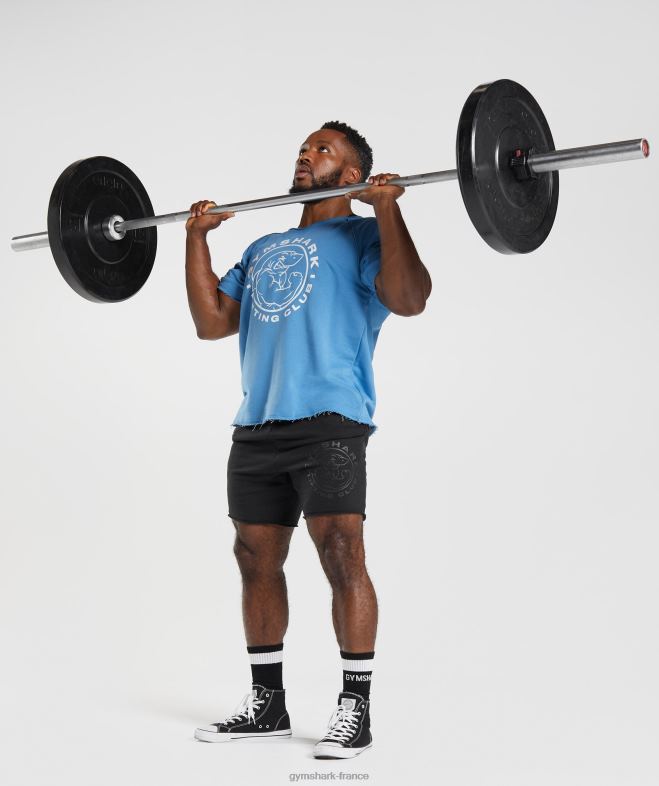 Gymshark haut en chiffon hérité bleu côtier Hommes 6HF28703