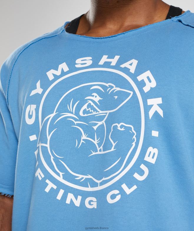 Gymshark haut en chiffon hérité bleu côtier Hommes 6HF28703