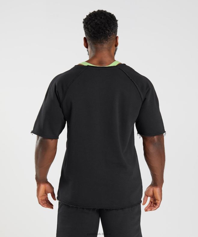 Gymshark haut en chiffon hérité noir Hommes 6HF28740