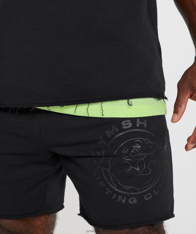 Gymshark haut en chiffon hérité noir Hommes 6HF28740