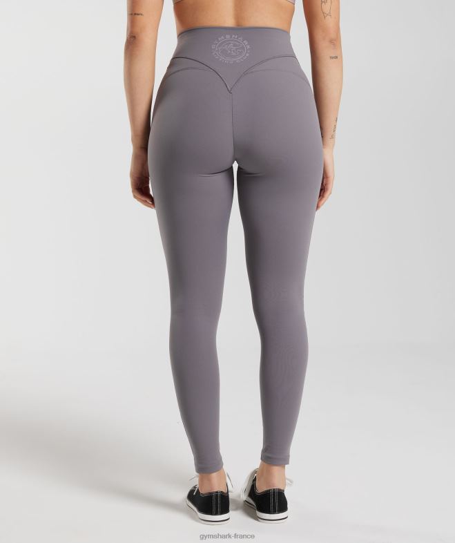 Gymshark héritage leggings gris titane femmes 6HF28267