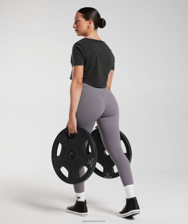 Gymshark héritage leggings gris titane femmes 6HF28267