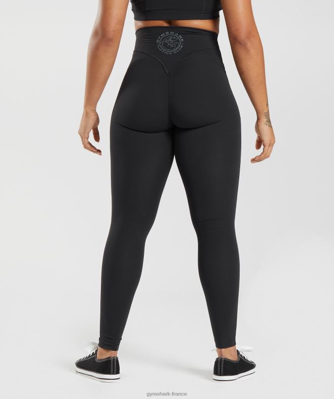 Gymshark héritage leggings noir femmes 6HF28262