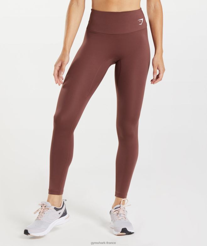 Gymshark jambières dentraînement brun cerise femmes 6HF28317