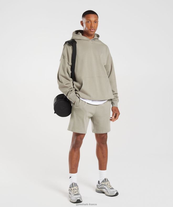 Gymshark jour de repos essentiels 7 shorts marron écru Hommes 6HF28540