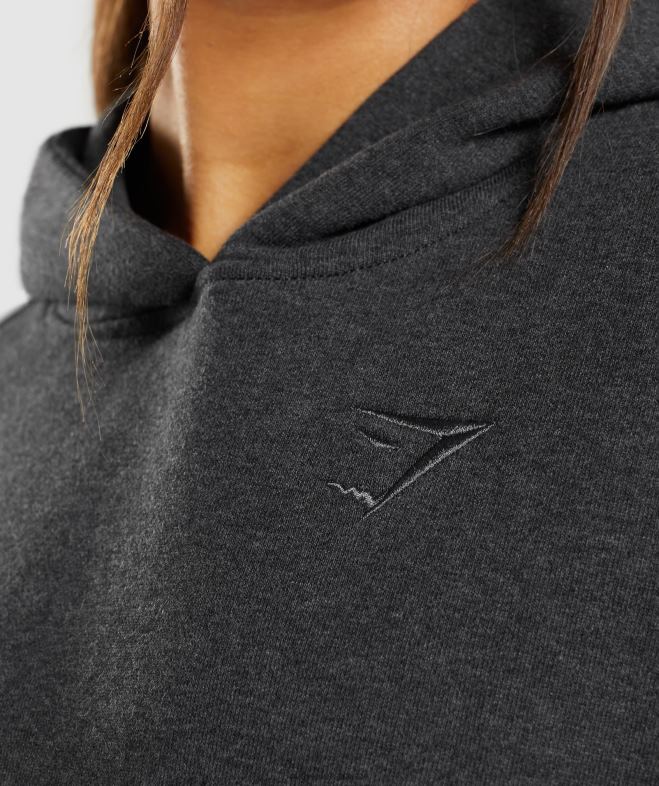Gymshark jour de repos sweat à capuche marne noire femmes 6HF28345