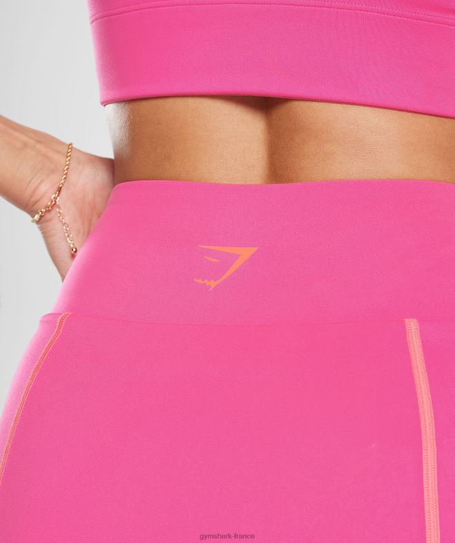 Gymshark jupe-short de sport fuchsia brillant femmes 6HF2833