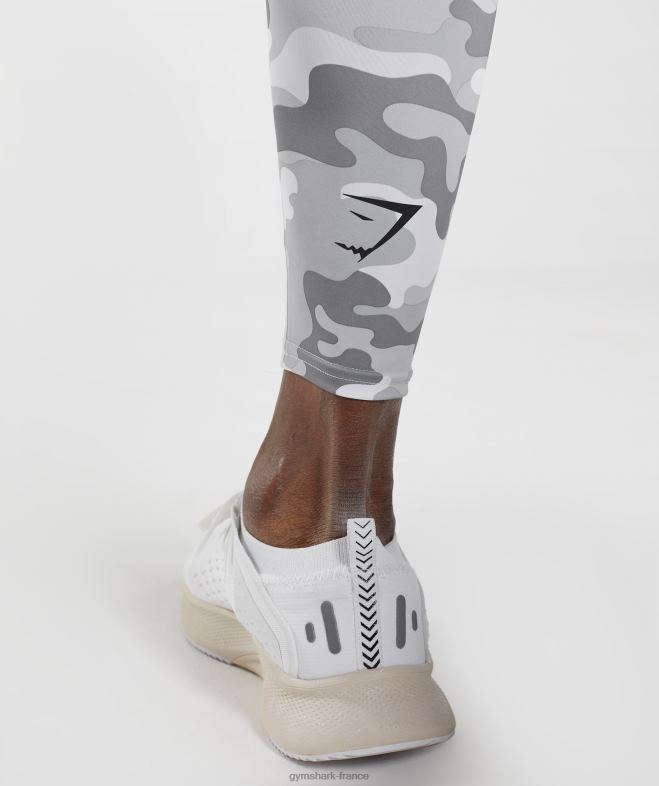 Gymshark legging sous-vêtement Element imprimé gris clair Hommes 6HF281039