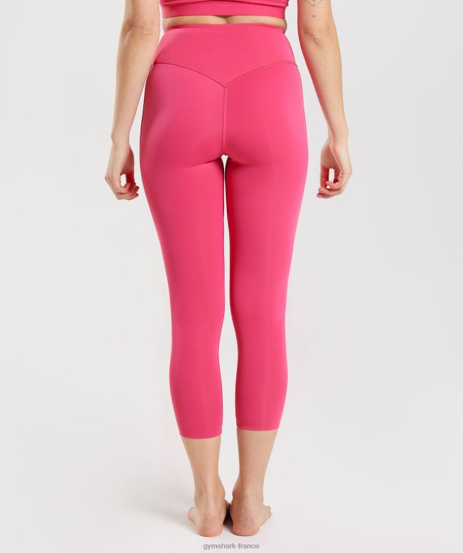 Gymshark legging studio 7/8 rose hibiscus femmes 6HF28290