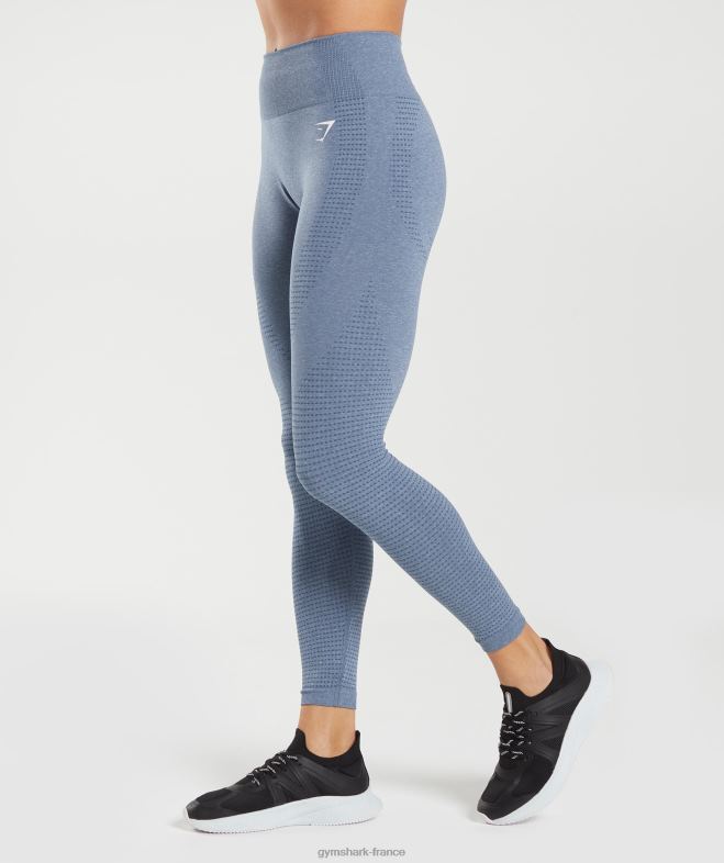 Gymshark legging vital sans couture 20 bleu chiné du soir femmes 6HF28276