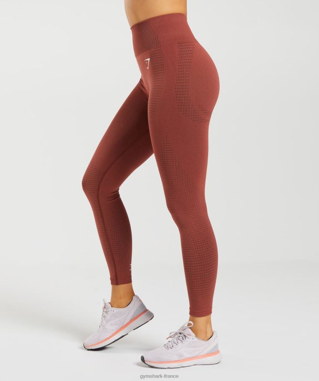 Gymshark legging vital sans couture 20 marne rouge brique femmes 6HF28257