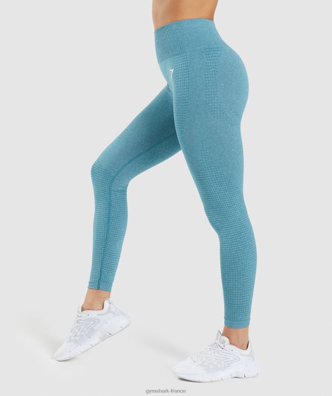 Gymshark legging vital sans couture 20 tahoe sarcelle chiné femmes 6HF28337