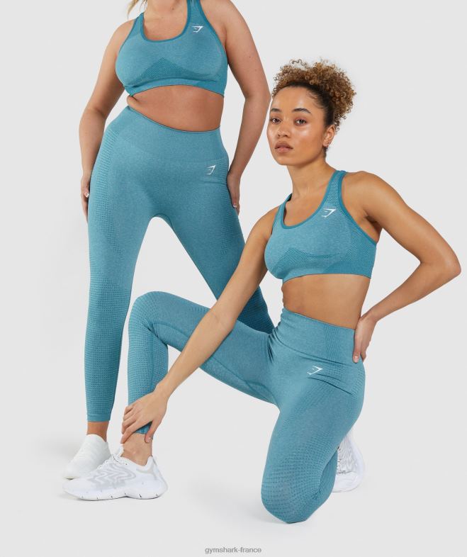 Gymshark legging vital sans couture 20 tahoe sarcelle chiné femmes 6HF28337