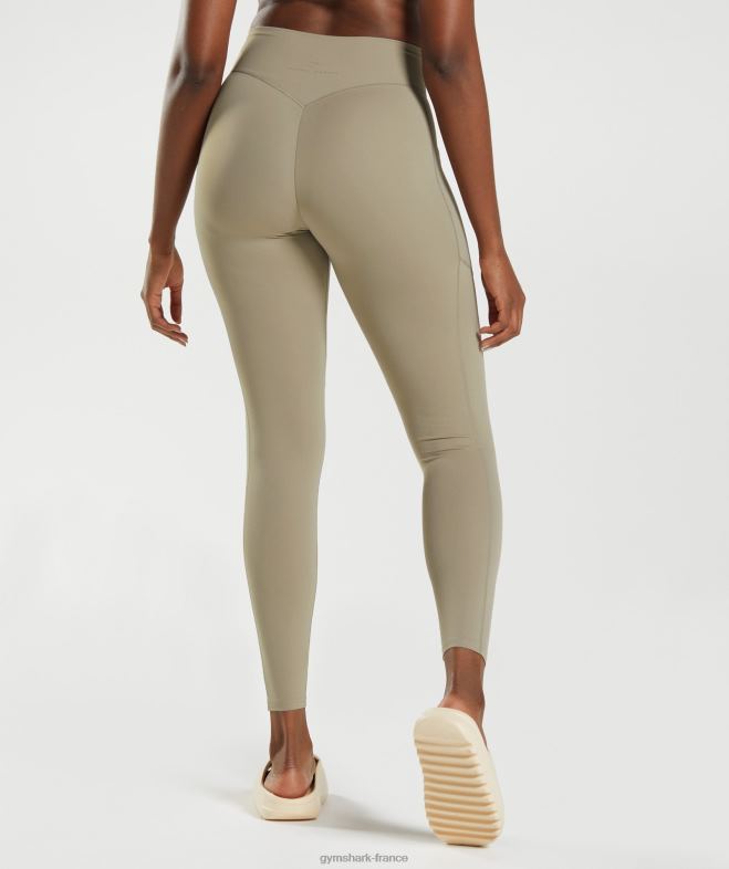 Gymshark legging à poche de tous les jours Whitney brun ciment femmes 6HF28331