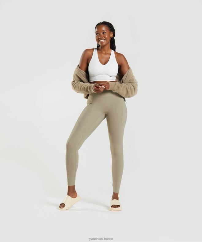 Gymshark legging à poche de tous les jours Whitney brun ciment femmes 6HF28331