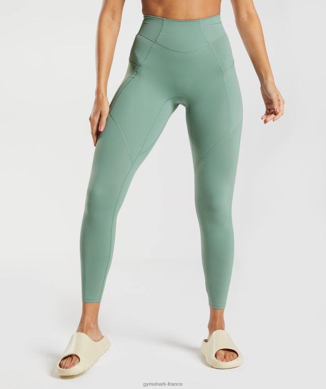 Gymshark legging à poche de tous les jours Whitney vert Feuille femmes 6HF28329
