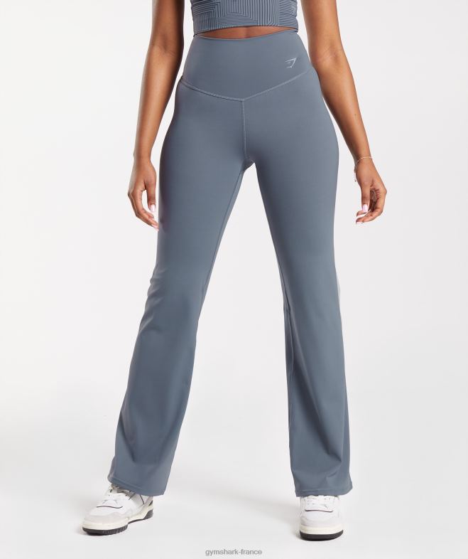 Gymshark legging évasé rehausseur bleu du soir femmes 6HF28261
