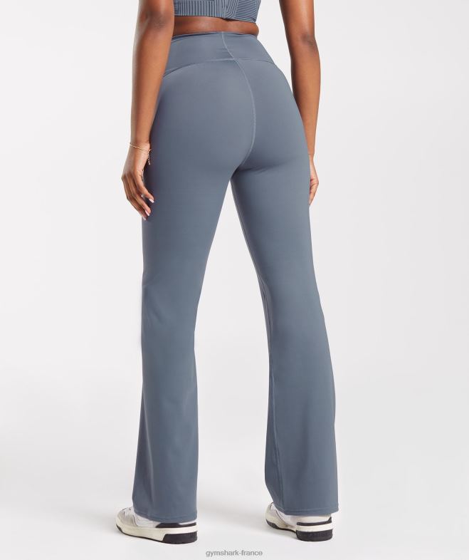 Gymshark legging évasé rehausseur bleu du soir femmes 6HF28261