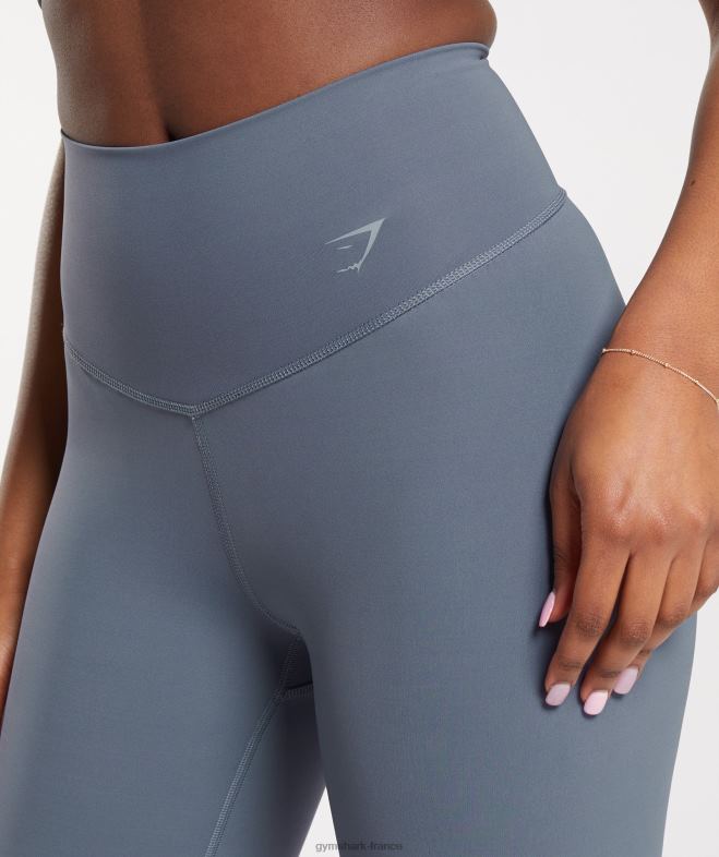 Gymshark legging évasé rehausseur bleu du soir femmes 6HF28261