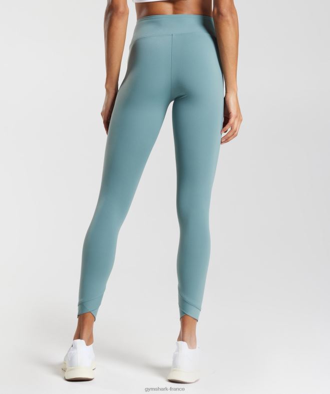 Gymshark leggings croisés bleu tonnerre femmes 6HF28275