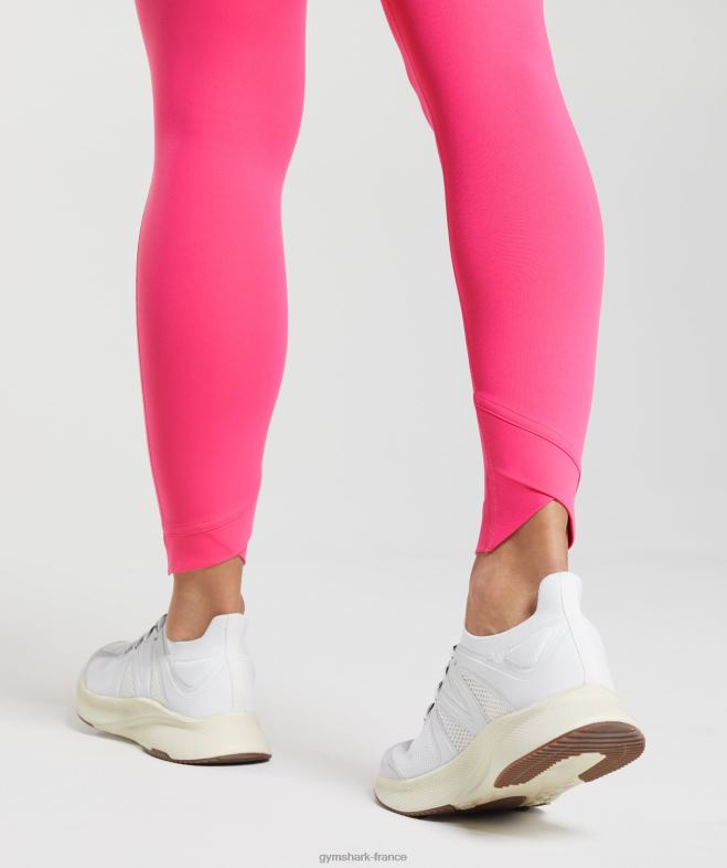 Gymshark leggings croisés fuchsia brillant femmes 6HF28274