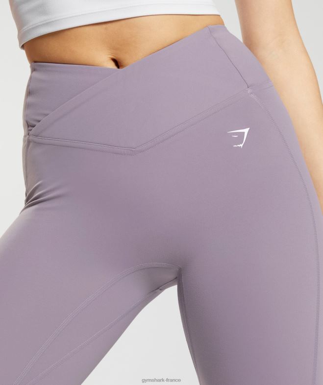 Gymshark leggings croisés lavande ardoise femmes 6HF28273