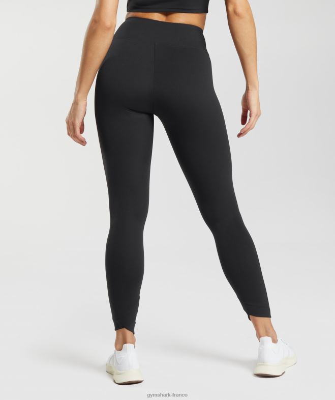 Gymshark leggings croisés noir femmes 6HF28242