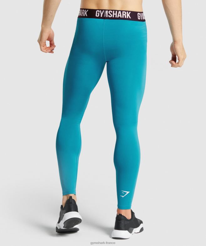 Gymshark leggings de base element bleu Hommes 6HF281043