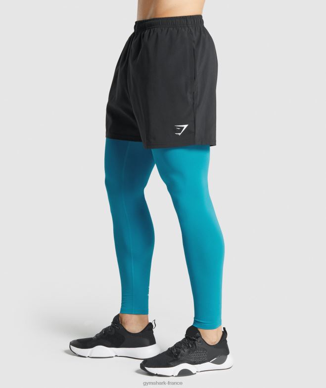 Gymshark leggings de base element bleu Hommes 6HF281043