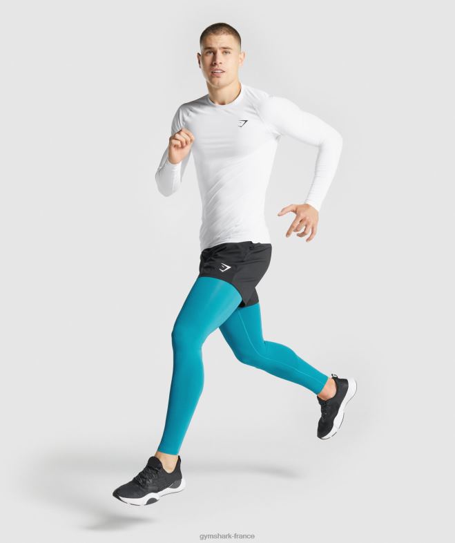 Gymshark leggings de base element bleu Hommes 6HF281043