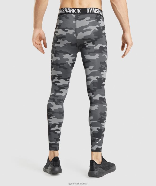 Gymshark leggings de base element imprimé gris Hommes 6HF281036