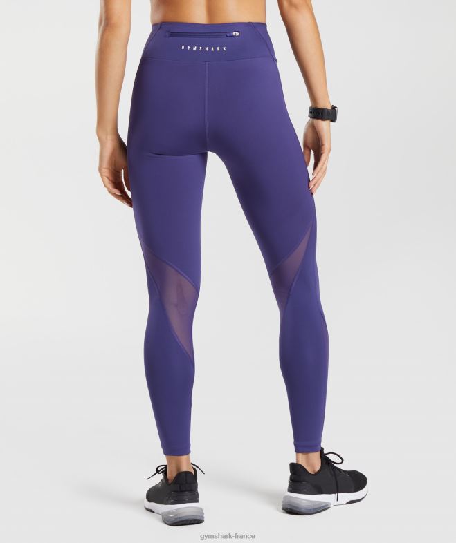 Gymshark leggings de course à pied violet de Neptune femmes 6HF28326