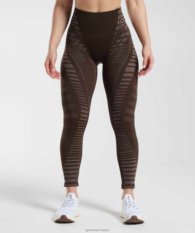 Gymshark leggings illimités marron archive/marron truffe femmes 6HF28342