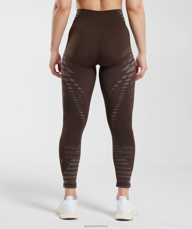 Gymshark leggings illimités marron archive/marron truffe femmes 6HF28342