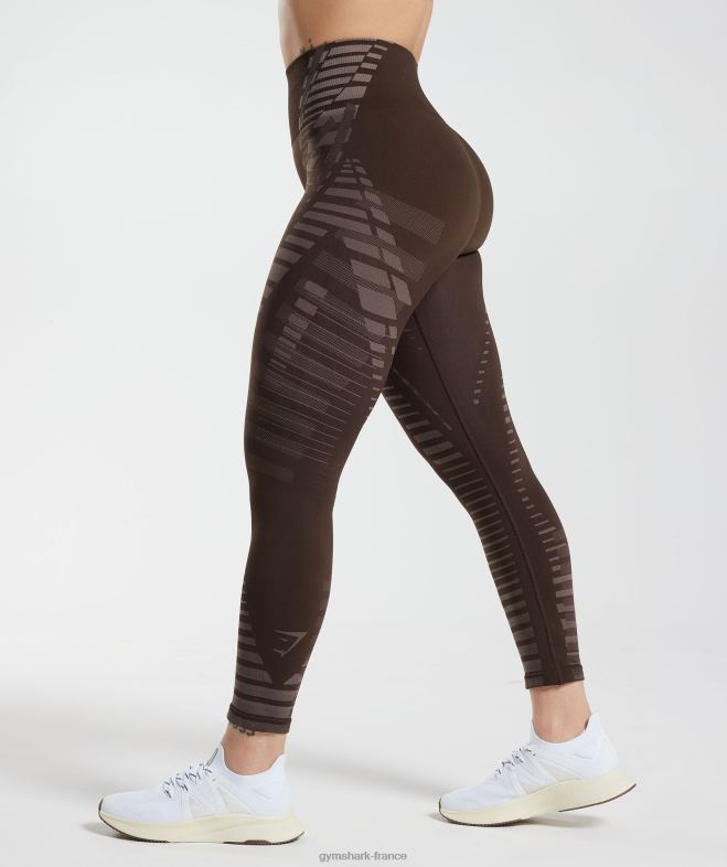 Gymshark leggings illimités marron archive/marron truffe femmes 6HF28342