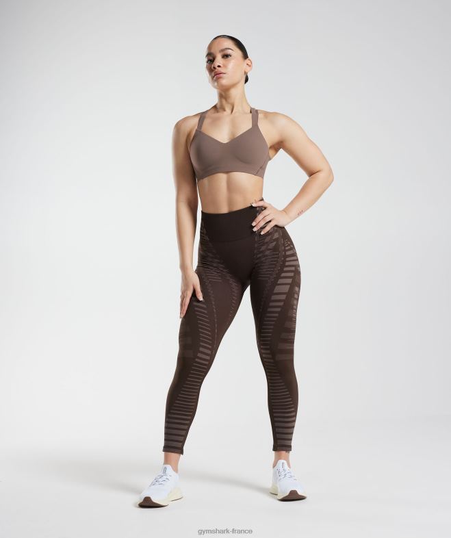 Gymshark leggings illimités marron archive/marron truffe femmes 6HF28342