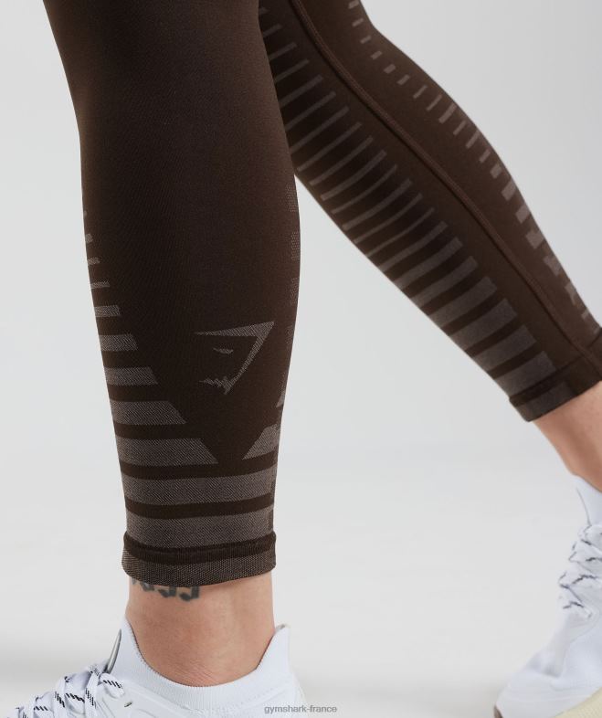 Gymshark leggings illimités marron archive/marron truffe femmes 6HF28342