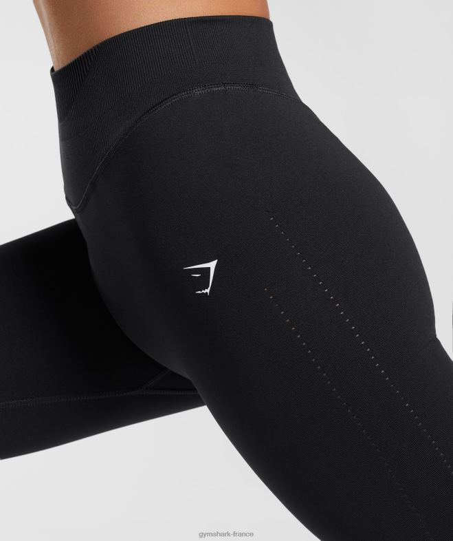 Gymshark leggings sans couture en sueur noir femmes 6HF28239