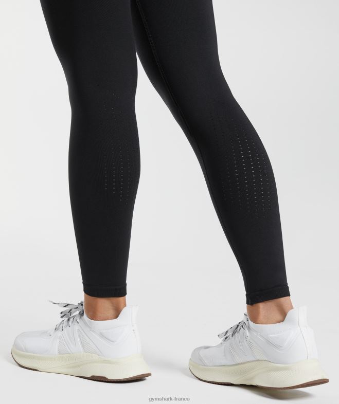 Gymshark leggings sans couture en sueur noir femmes 6HF28239