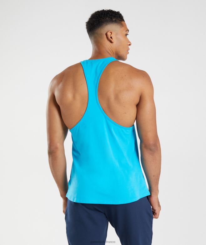 Gymshark longeron de bloc bleu requin Hommes 6HF281007