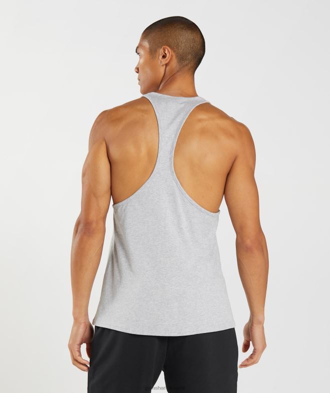 Gymshark longeron de bloc chiné gris clair Hommes 6HF281012